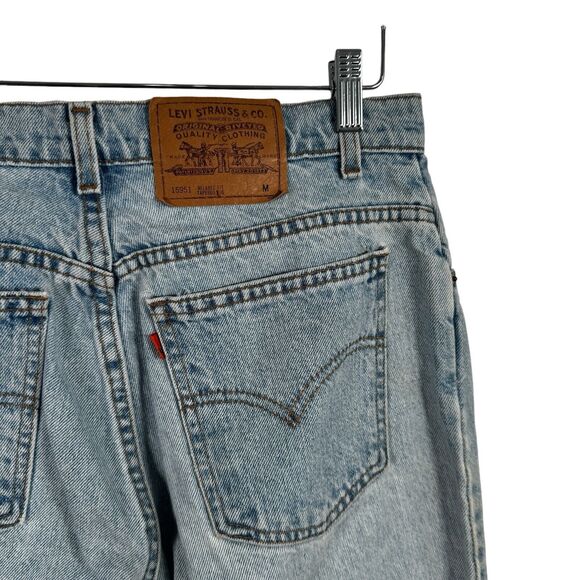 Levis 950 Relaxed Fit Tapered Leg Light Wash Orange Tab Vintage Jeans Womens 14 - Picture 6 of 8